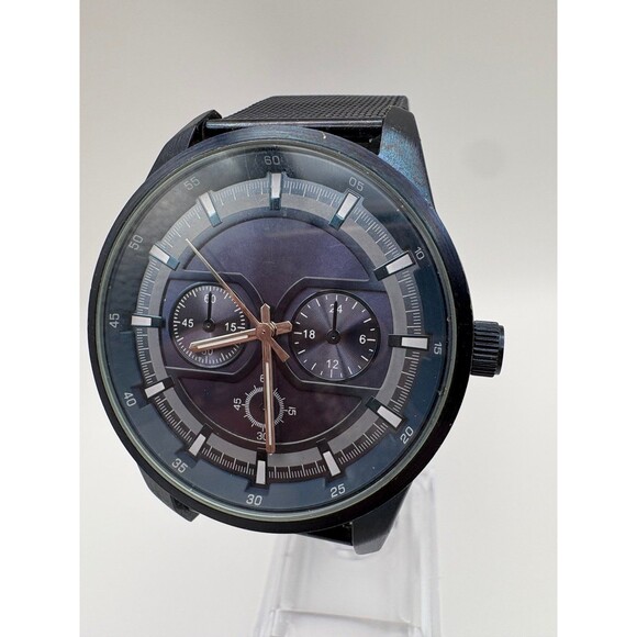 Aldo Men's Multi-Function Black Mesh Watch - S-7893 - Picture 5 of 8